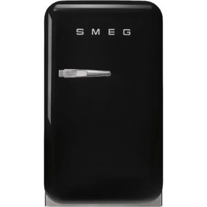 Smeg FAB5RBL5 40cm Small 50s Style Right Hand Hinged Minibar, Black