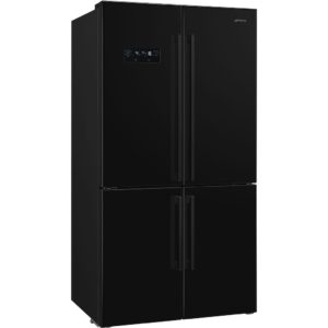 Smeg FQ60NDF 92cm Four Door Fridge Freezer, Black