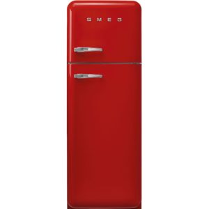 Smeg FAB30RRD5UK 60cm 50s Style Right Hand Hinge Freezer over Fridge, Red