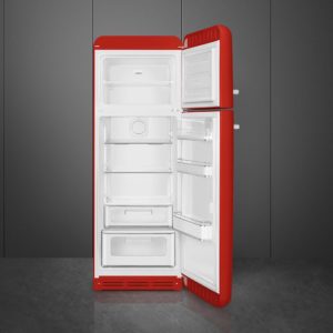 Smeg FAB30RRD5UK 60cm 50s Style Right Hand Hinge Freezer over Fridge, Red - Image 3