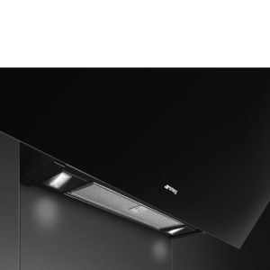 Smeg KV394N 90cm Angled Chimney Hood in Black Glass Auto Vent 2.0 - Image 4