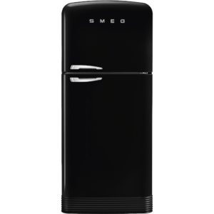 Smeg FAB50RBL5 80.4cm 50s Style Right Hand Hinge Fridge Freezer, Black