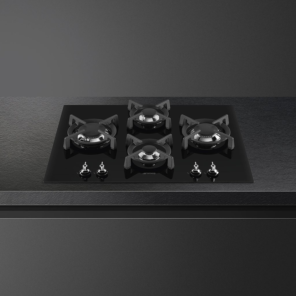 Smeg PV364LCN Gas Hob, Black - Image 3