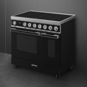 Smeg CPF92IMBL 90cm Portofino Electric Range Cooker, Black - Image 3