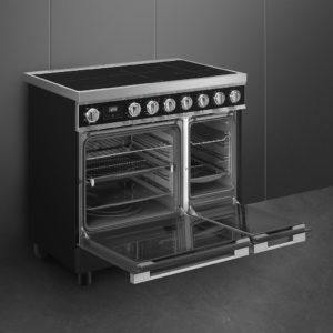 Smeg CPF92IMBL 90cm Portofino Electric Range Cooker, Black - Image 4