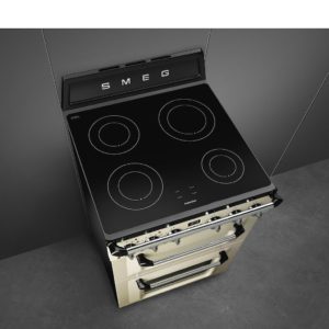 Smeg TR62IP2 60cm Victoria Electric Cooker, Cream - Image 2