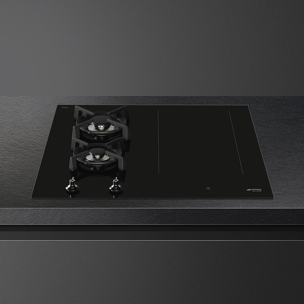 Smeg PM3643D 65cm Classic Mixed Fuel Hob 2 Gas Burners 1 Induction Multizone - Image 2