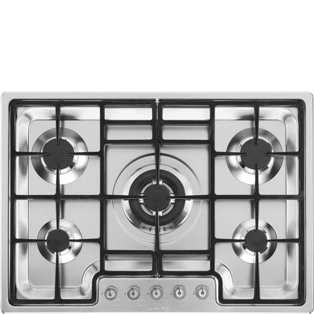 Smeg PGF75-4 72cm Classic Gas Hob, Stainless Steel - Image 5