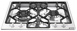 Smeg PGF64-4 62cm Classic Gas Hob, Stainless Steel - Image 2