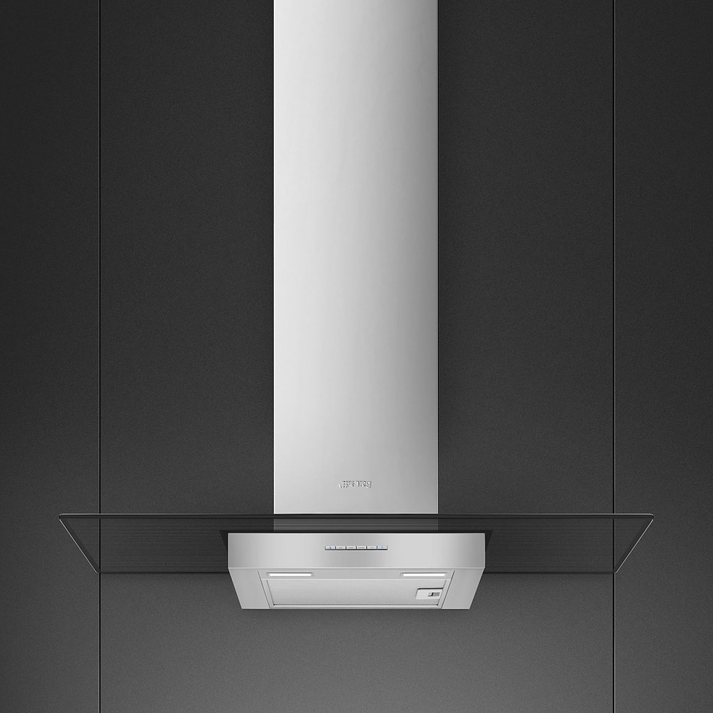 Smeg KBT900VE 90cm Chimney Hood, Stainless Steel & Glass - Image 2