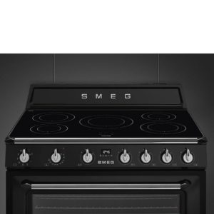 Smeg TR90IBL2 90cm Victoria Electric Range Cooker, Black - Image 7