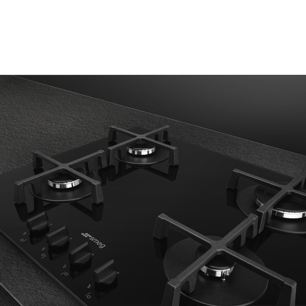 Smeg PV264B 60cm Gas on Glass Hob, Black - Image 3