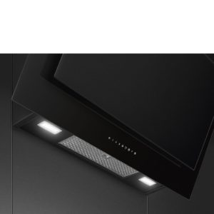 Smeg KV194B3 90cm Linea Angled Chimney Auto Vent 2.0 Hood , Black - Image 3