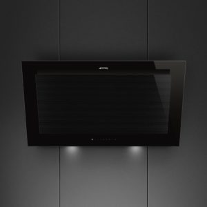 Smeg KV194B3 90cm Linea Angled Chimney Auto Vent 2.0 Hood , Black - Image 5