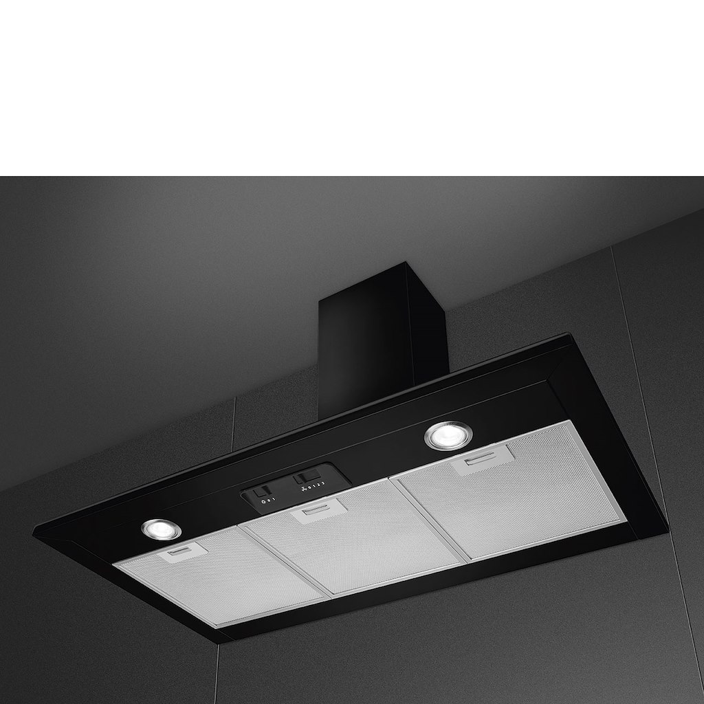 Smeg KSED95NEE 90cm Chimney Hood, Black - Image 3