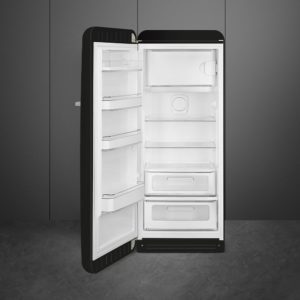 Smeg FAB28LBL5UK 60cm 50s Style Left Hand Hinge Fridge with Icebox, Black - Image 2