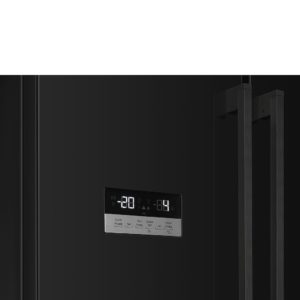 Smeg FQ55FNDF 84cm Two Door Two Drawer Fridge Freezer, Black - Image 6