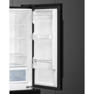 Smeg FQ55FNDF 84cm Two Door Two Drawer Fridge Freezer, Black - Image 9