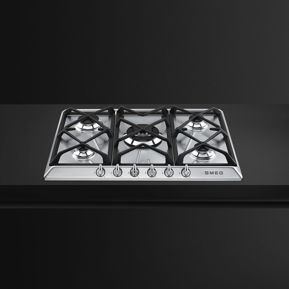 Smeg SR975XGH 69cm Victoria Gas Hob, Stainless Steel - Image 2