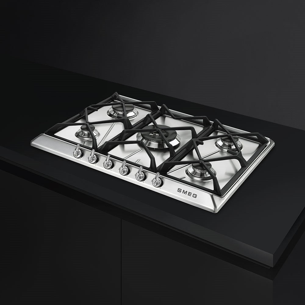 Smeg SR975XGH 69cm Victoria Gas Hob, Stainless Steel - Image 3