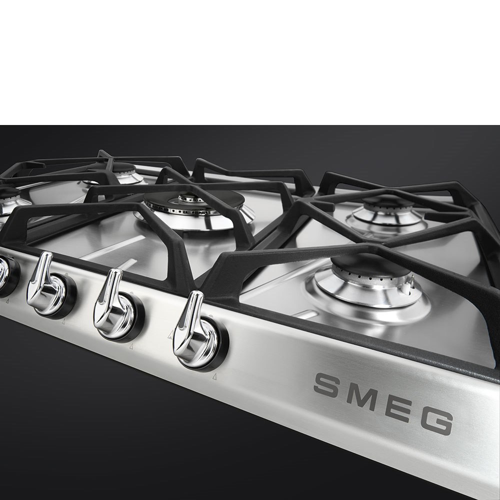 Smeg SR975XGH 69cm Victoria Gas Hob, Stainless Steel - Image 4