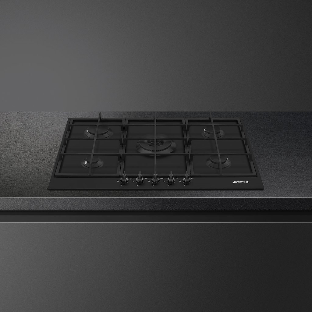 Smeg PX375MB 75cm Classic Gas Hob, Matte Black - Image 2