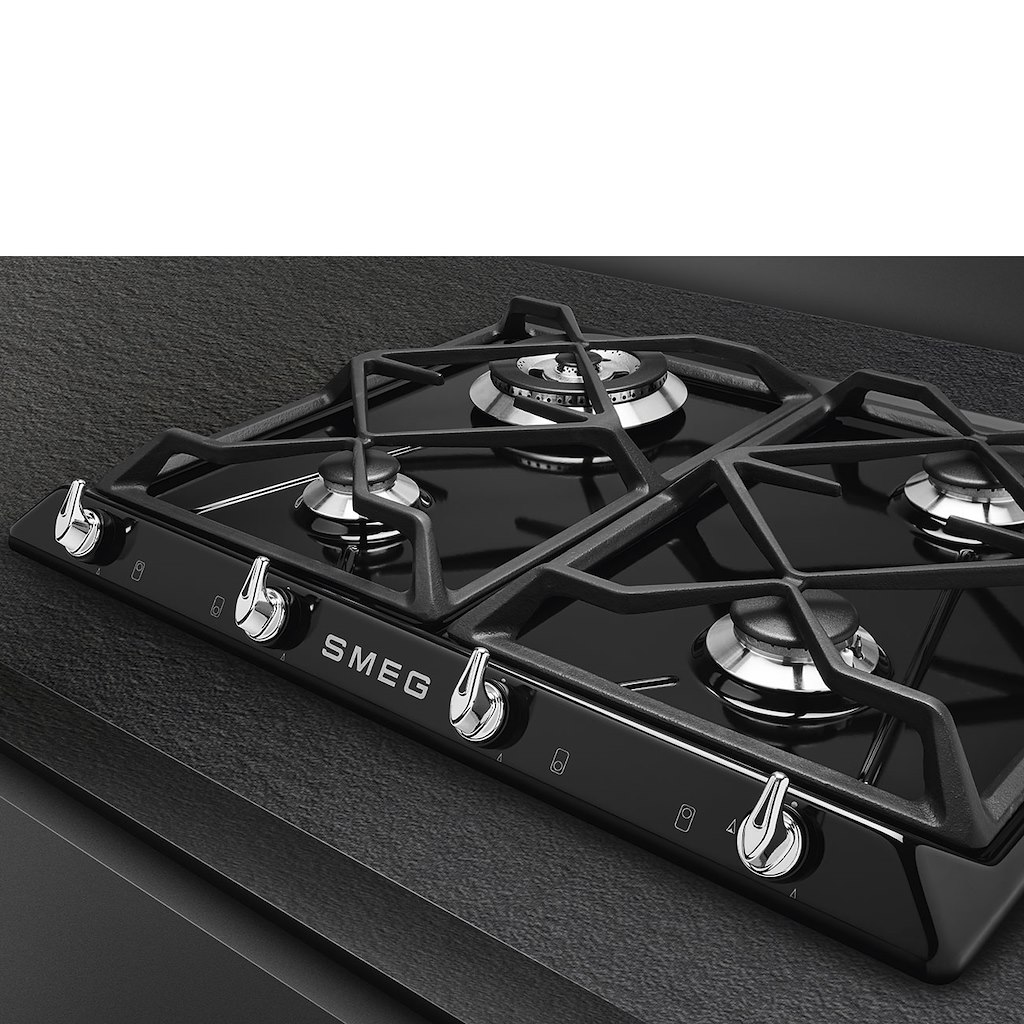 Smeg SR964NGH 60cm Victoria Gas Hob, Black - Image 3