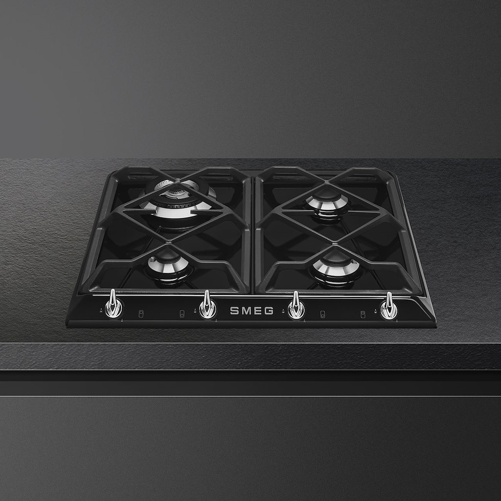 Smeg SR964NGH 60cm Victoria Gas Hob, Black - Image 5