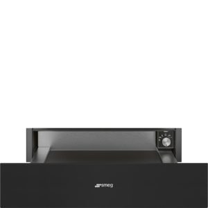 Smeg CPR315N 15cm Height Classic Warming Drawer, Matte Black