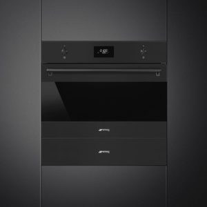 Smeg CPR315N 15cm Height Classic Warming Drawer, Matte Black - Image 2