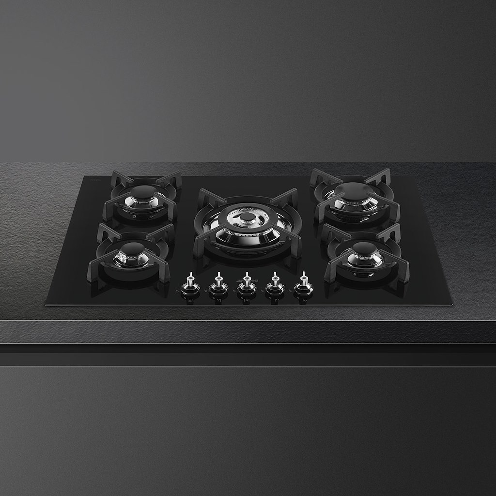 Smeg PV375CN Gas Hob, Black - Image 3
