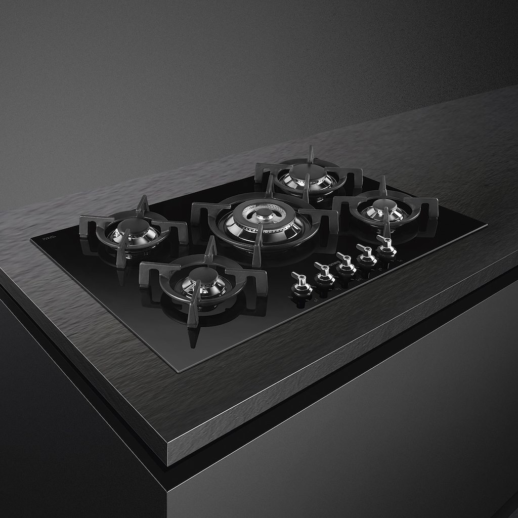 Smeg PV375CN Gas Hob, Black - Image 4