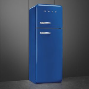 Smeg FAB30RBE5 60cm 50s Style Right Hand Hinge Freezer over Fridge, Blue - Image 3