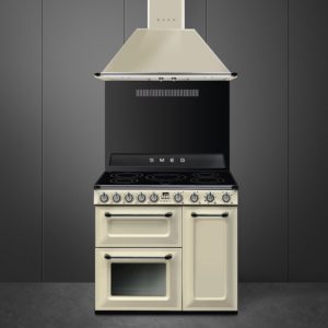 Smeg TR93IP2 90cm Victoria Electric Range Cooker, Cream - Image 2