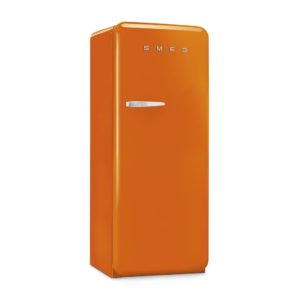 Smeg FAB28ROR5UK Retro Tall Fridge with Ice Box - Orange - Image 2