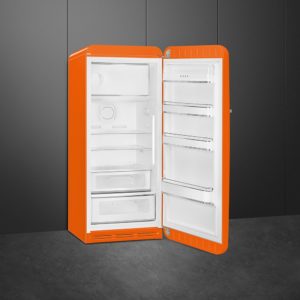 Smeg FAB28ROR5UK Retro Tall Fridge with Ice Box - Orange - Image 8