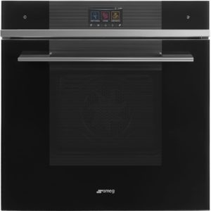 Smeg SOP6104TPN 60cm Linea Pyrolytic Multifunction Oven in Black Glass