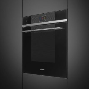 Smeg SOP6104TPN 60cm Linea Pyrolytic Multifunction Oven in Black Glass - Image 2