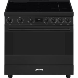 Smeg C9IMN2 90cm Single Cavity Range Cooker with Induction Hob, Black