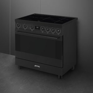 Smeg C9IMN2 90cm Single Cavity Range Cooker with Induction Hob, Black - Image 4