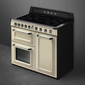 Smeg TR103IP2 100cm Victoria Electric Range Cooker, Cream - Image 2