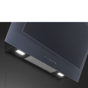 Smeg KV194G 90cm Linea Angled Chimney Auto Vent 2.0 Hood, Neptune Grey - Image 3