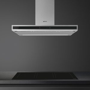 Smeg KLTI9L4X 90cm Island Hood in Stainless Steel and Black Glass with Auto Vent 2.0 - Image 5