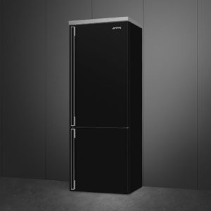 Smeg FA490RBL5 Freestanding Fridge Freezer, Black - Image 4