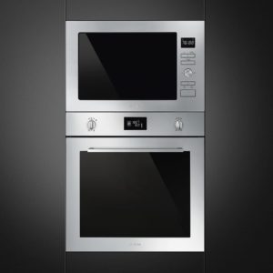 Smeg FMI425X Cucina 25 Litre Built In Microwave with Grill in Stainless Steel - Image 2