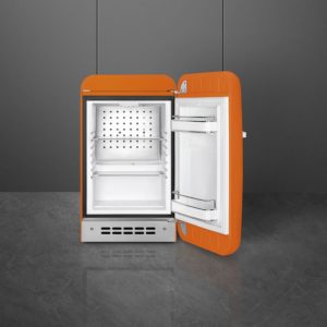 Smeg 40cm 50's Style Small Right Hand Hinged Minibar, Orange - Image 2