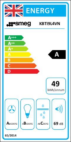 Smeg KBTI9L4VN 90cm Island Hood, Stainless Steel with Black Glass Facia Auto - Image 7