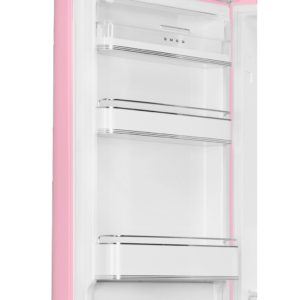 Smeg FAB32LPK5 60cm 50s Style Left Hand Hinge Fridge over Freezer, Pink - Image 2