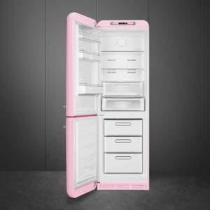 Smeg FAB32LPK5 60cm 50s Style Left Hand Hinge Fridge over Freezer, Pink - Image 6