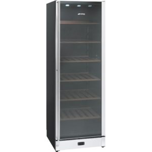 Smeg SCV115A 60cm Freestanding Classic Wine Cooler with Right Hand Hinge, Stainless Steel